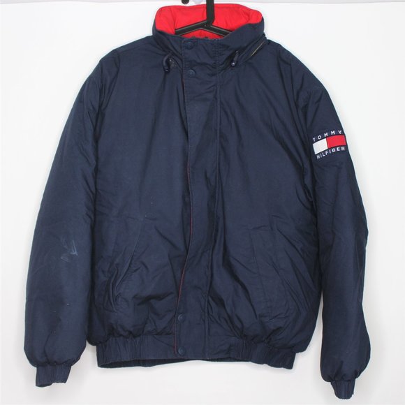 VTG Tommy Hilfiger Spell Out Down Jacket L260 - Picture 2 of 8
